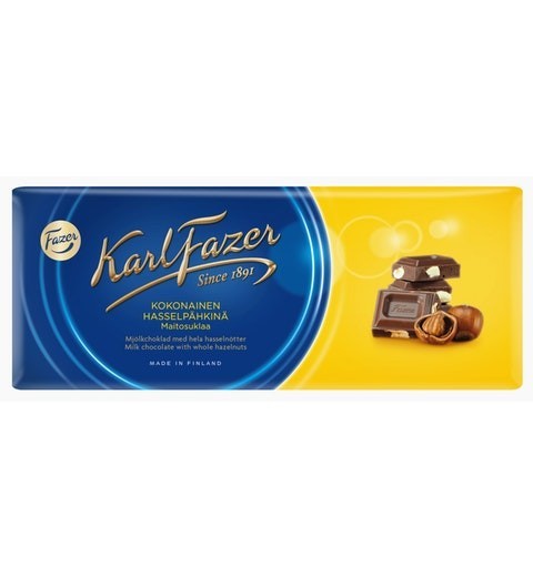 Fazer Karl Fazer ファッツェル カールファッツエル ヘーゼルナッツ チョコレート 19 枚 x 200gセット フィンランドのチョコレートです_画像1