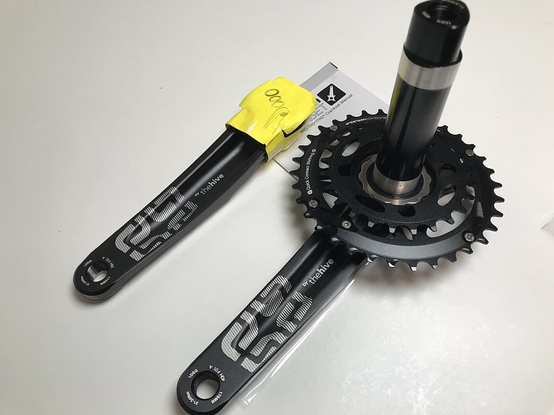 送料込み ■ 新品 e.thirteen TRS+ Double Crankset 175mm 34/24T ダブル クランクセット_画像4