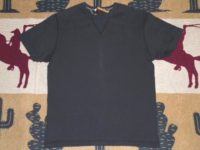 BARNS バーンズ BR8145 19 ブラック XL 両V クルーネック 半袖 Tシャツ