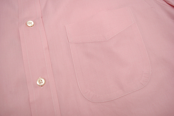 Y-0154* free shipping * beautiful goods *Christian Dior Christian Dior * regular goods made in Japan pink long sleeve wai dress shirt 41-84