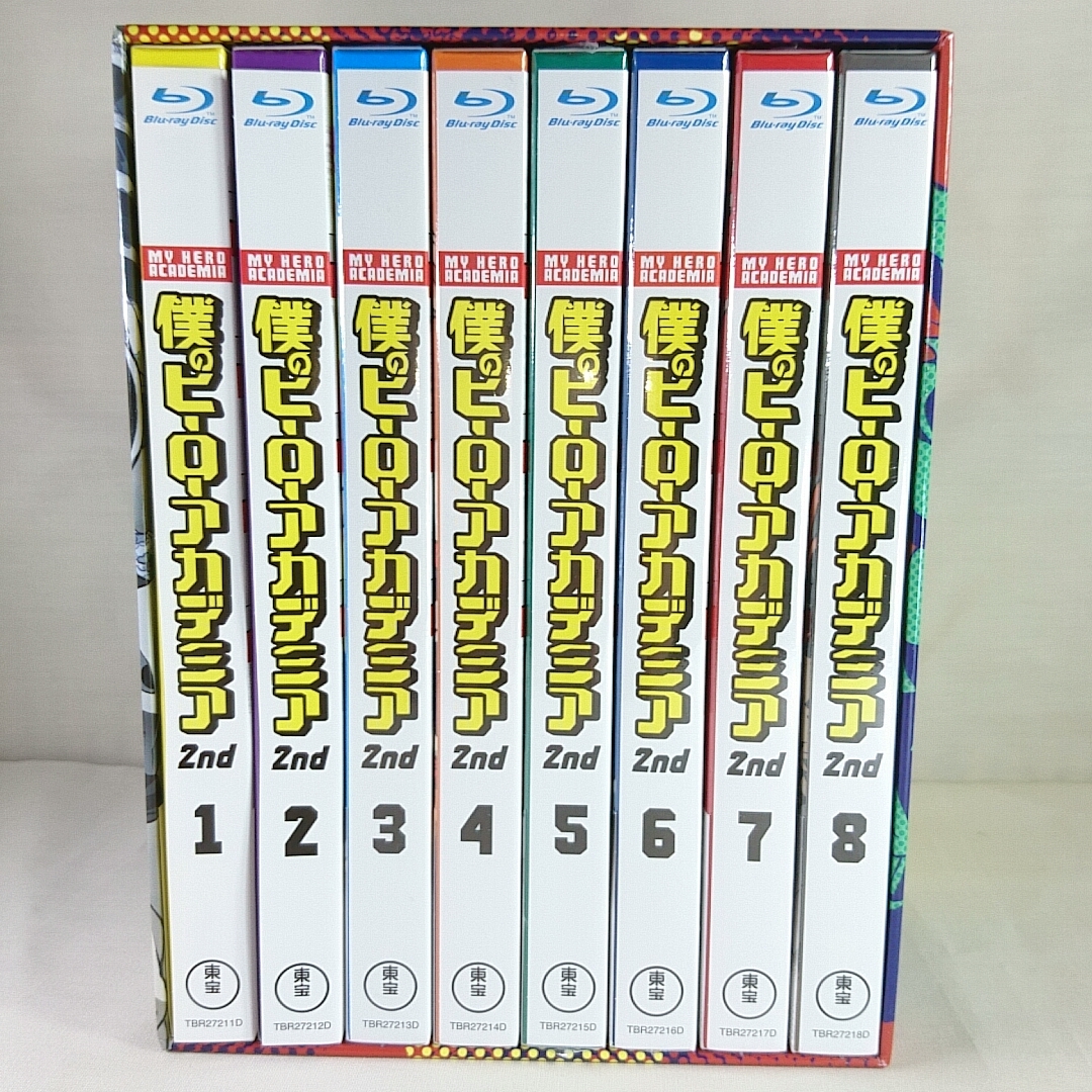 6本新品未開封 BOX付 僕のヒーローアカデミア 2nd Vol.1～8(Blu-ray