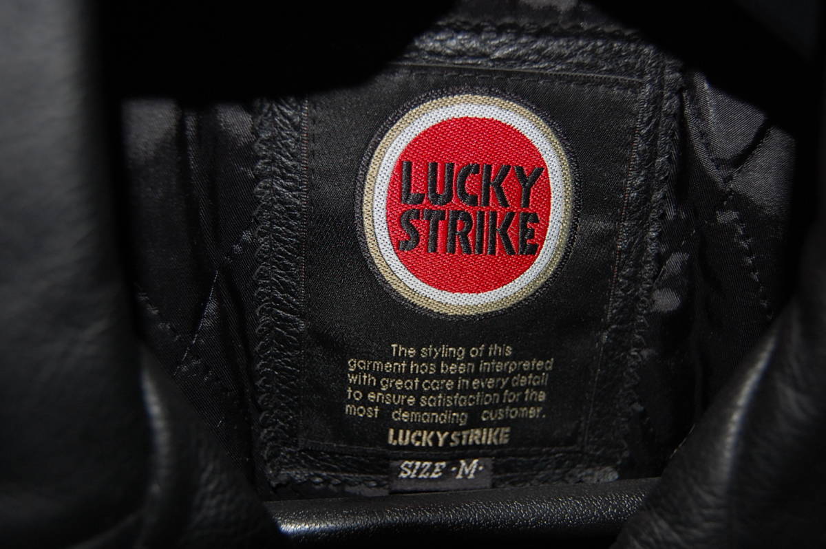 ヤフオク! - ライダージャケット LUCKY STRIKE 本革 レザー