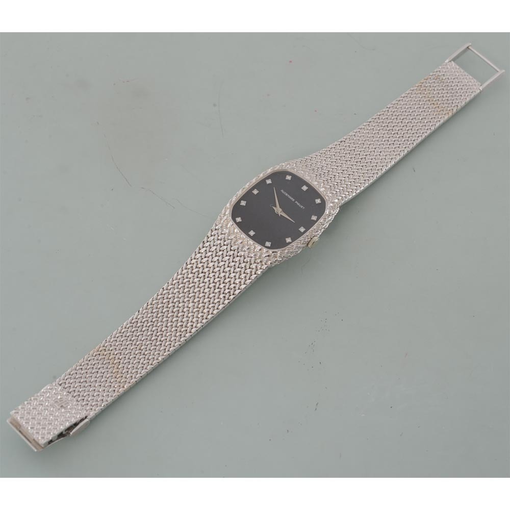 AUDEMARS PIGUET オーデマピゲ K18 ホワイトゴールド 手巻き メンズ腕時計 中古品 12ポイントダイヤ　_画像5