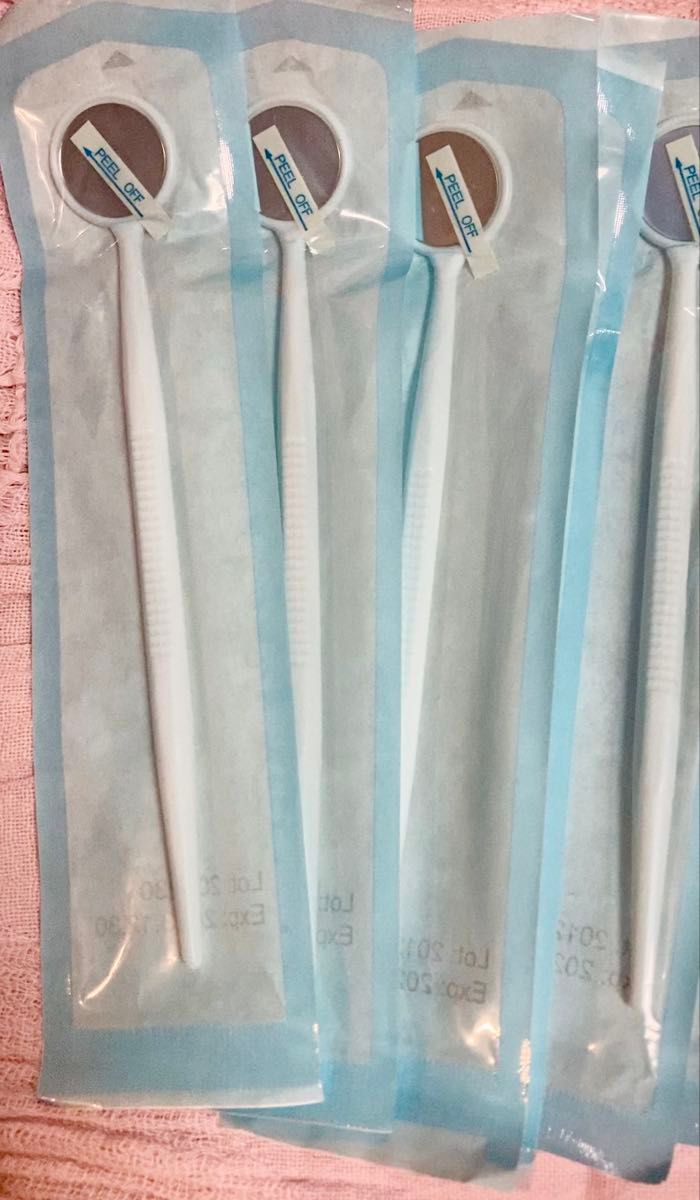 ■Ci ディスポミラー 使い捨て デンタルケア 16本 歯を見る鏡 虫歯 歯の手入れ 使い捨て デンタルミラー■