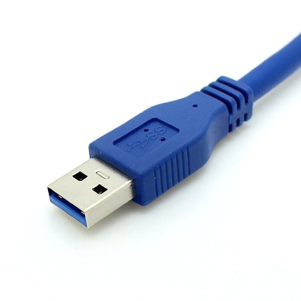 【送料無料】新品 USB 3.0 延長 ケーブル1M オス- メス ブル _画像3