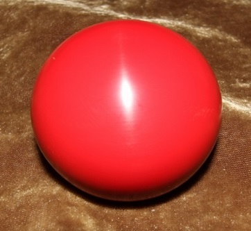 シフトノブ(POM(別名:ジュラコン)製）12x1.25mm(SP-60.3D57.7L)　赤_材質：POM(ポリアセタール)別名ジュラコン