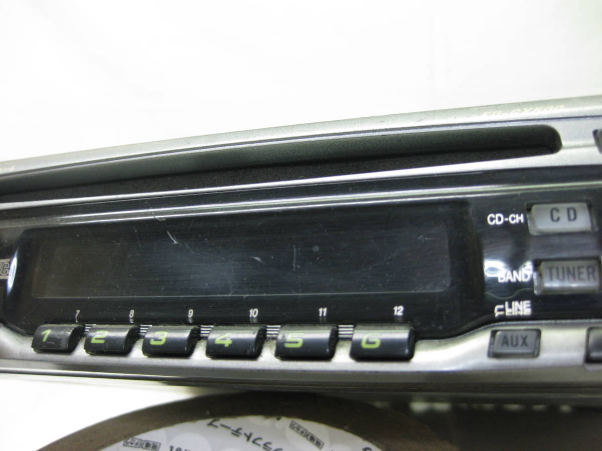 M-2091 старый машина JVC Victor KD-GX500 передний AUX 1D размер CD панель неисправность товар 