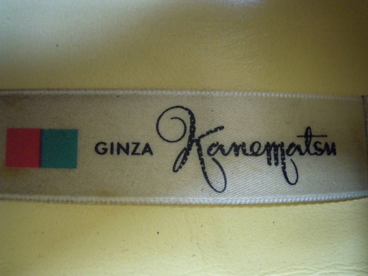 GINZA Kanematsu 銀座かねまつ 本革スエード バンブーローファーパンプス サイズ22.0cm_画像10