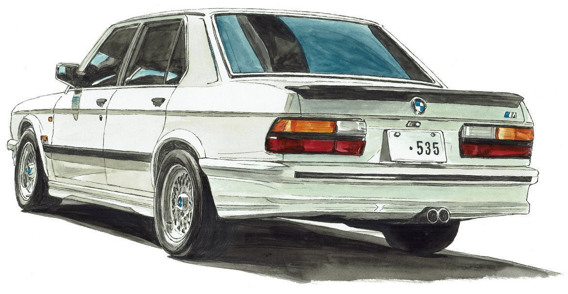 GC-1311 BMW M535i E28・GC-1312 BMW M535i E28限定版画300部 直筆サイン有 額装済●作家 平右ヱ門 希望ナンバーをお選び下さい。