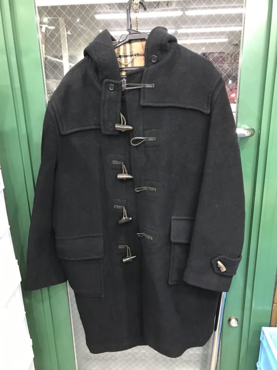 【美品】Burberryバーバリー　ダッフルコート　　黒_画像1