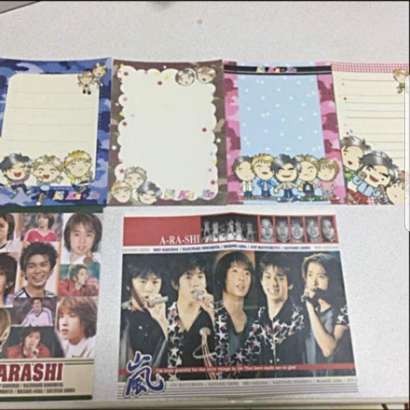 嵐(ARASHI)  レターセット  メモ帳  セット