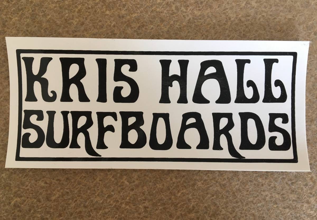 KRIS HALL SURFBOARDS ステッカー_画像1