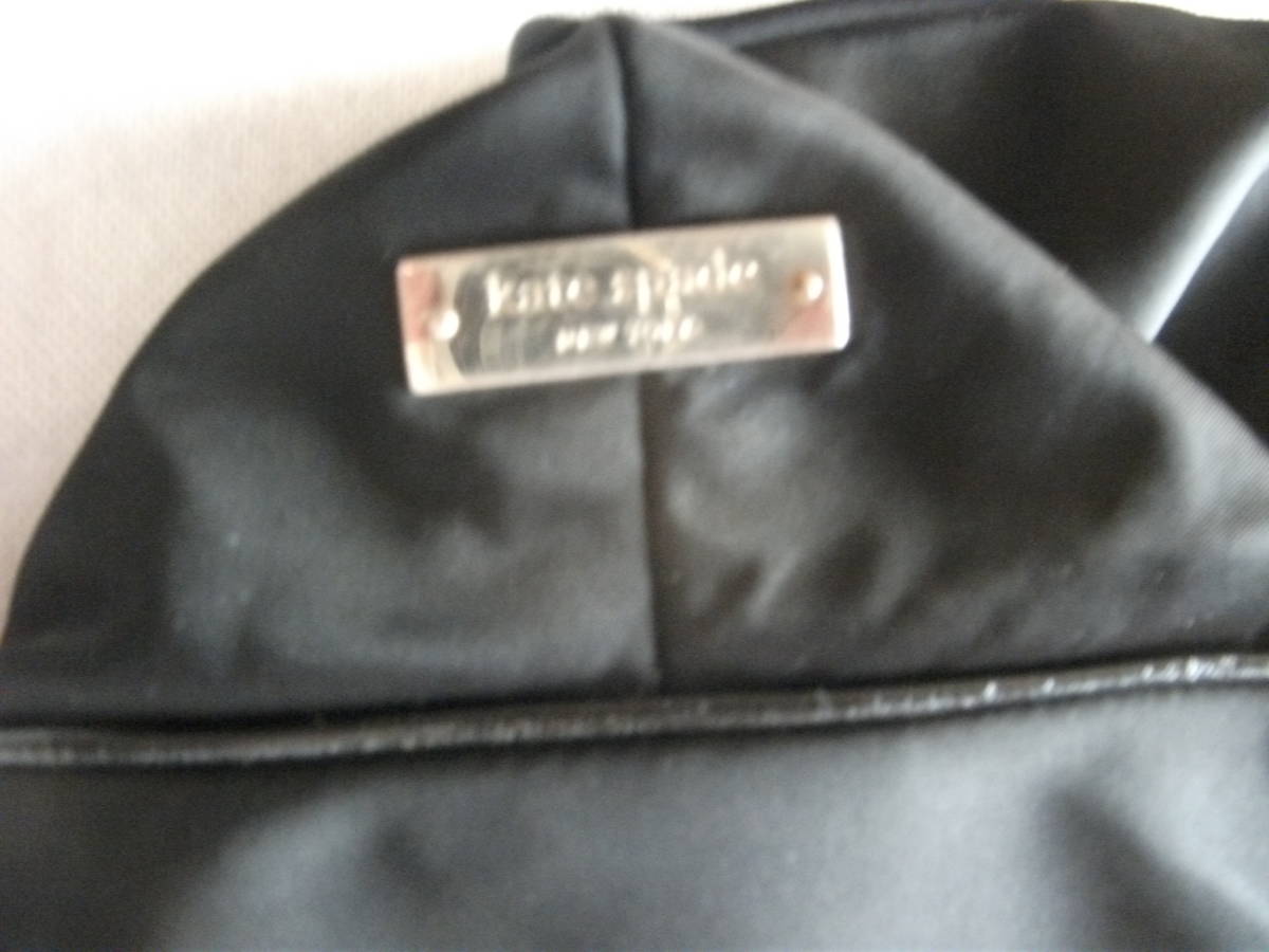  б/у Kate Spade чёрный лента сумка 