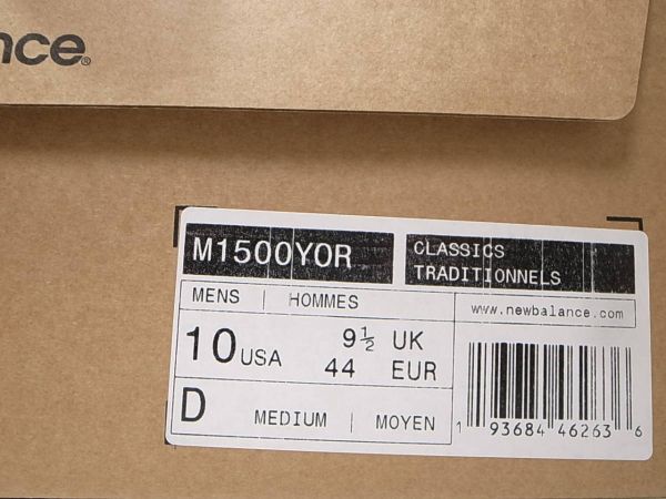 【送料無料 即決】海外限定 NEW BALANCE UK製 M1500YOR 28cm US10新品YEAR OF THE RATブラウン2020年ニューイヤー鼠年オールスエード英国製_画像10