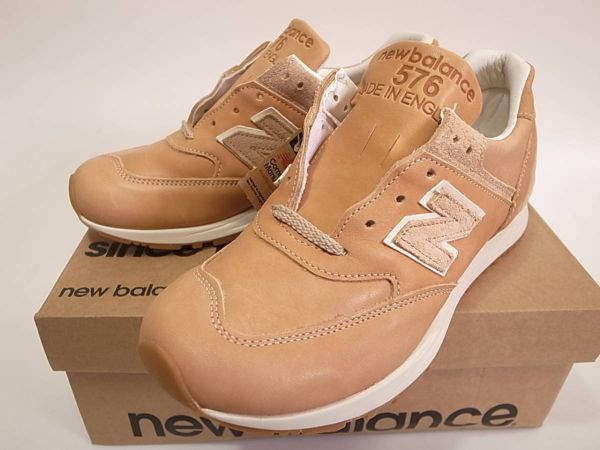 【送料無料 即決】NEW BALANCE UK製 W576VT 25.5cm US8.5新品HORWEENホーウィン社製ベジタブルタンニングレザー30周年記念オールレザー限定