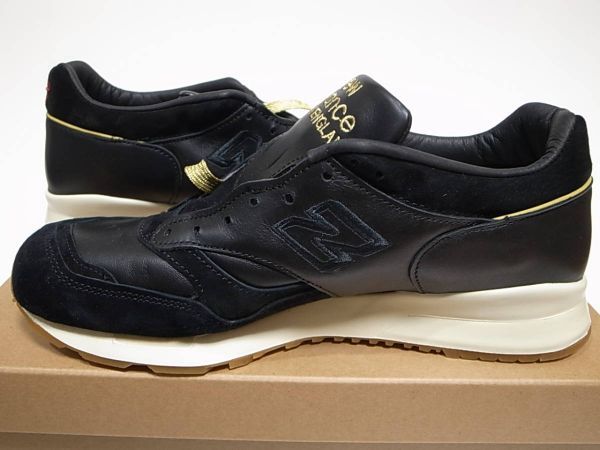 【送料無料 即決】FOOTPATROL x NEW BALANCE UK製 M1500FPK 28cm US10新品 FPフットパトロール別注オールレザー限定ブラックxゴールド黒x金_画像6