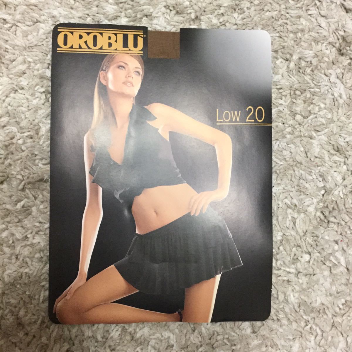 超お値打ち出品 OROBLU LOW 20 Lady's インポートオールスルーシアーパンティーストッキング　1サイズ　黒　新品未使用品②