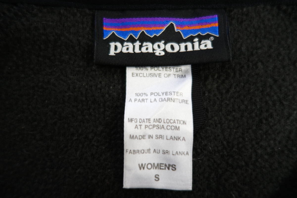 32W パタゴニア patagonia ニット風 裏地フリース フルジップジャケット エルボーパッチ付き【WOMENS　S】_画像3