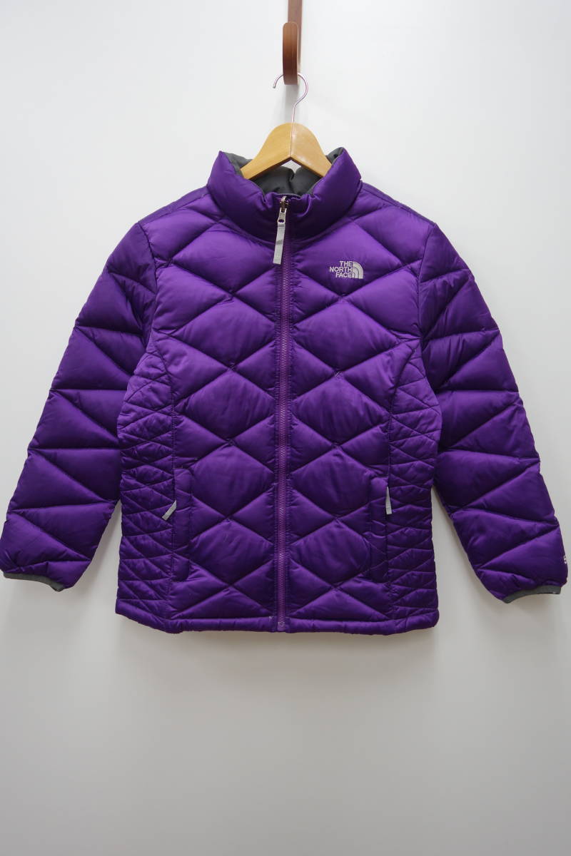 32W ノースフェイスTHE NORTH FACE キルティングダウンジャケット 550フィル フルジップ【GIRLS　XL】_画像1