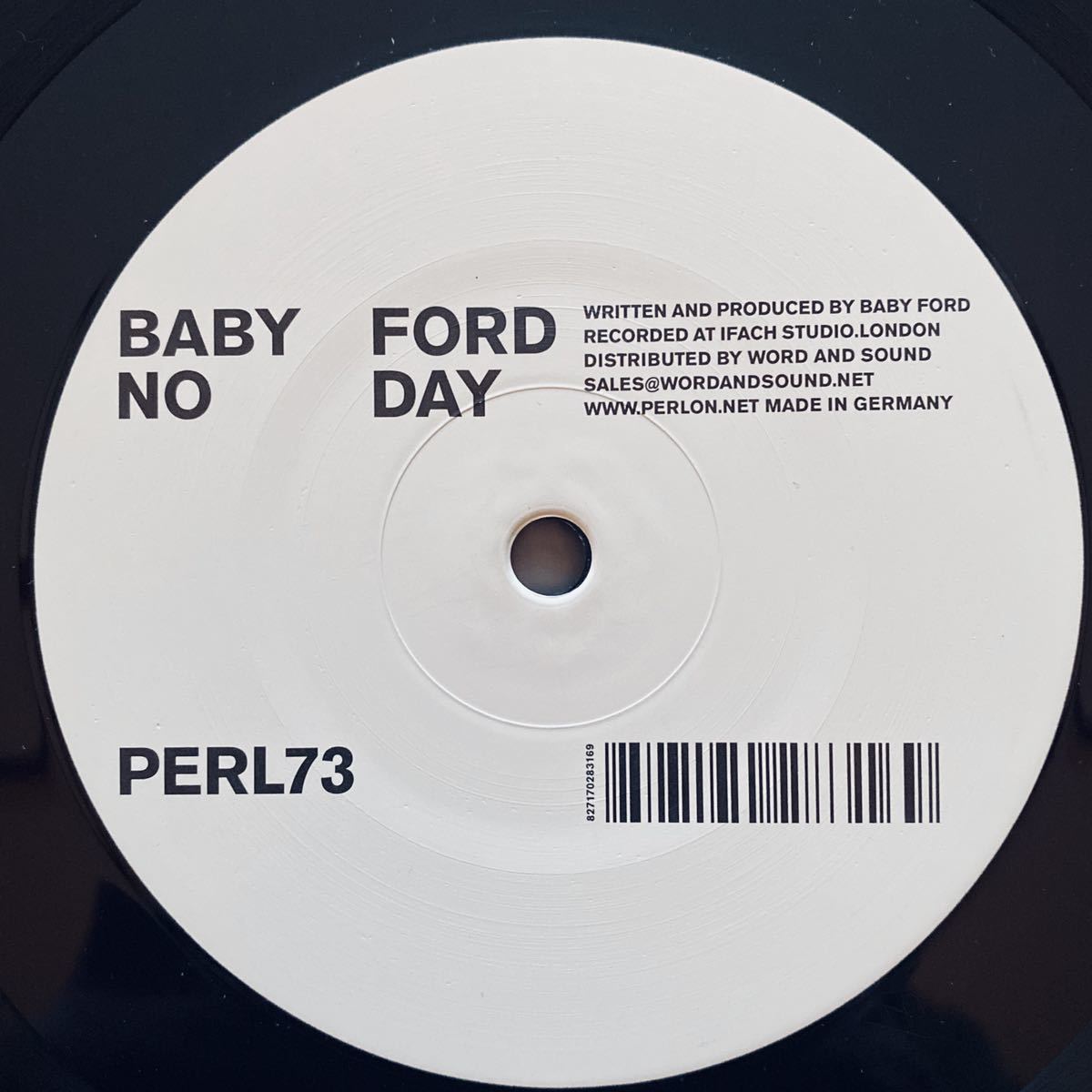 12'' Perlon / Baby Ford - Gravy Train / PERL73 / '09 ミニマル テクノの画像4