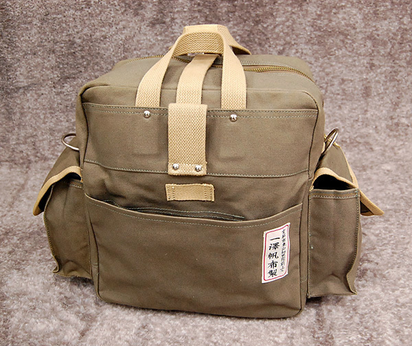 11 super-beauty goods * Ichizawa Hanpu made 3WAY shoulder bag scorching tea ( olive ) color * camera bag rucksack handbag possibility 