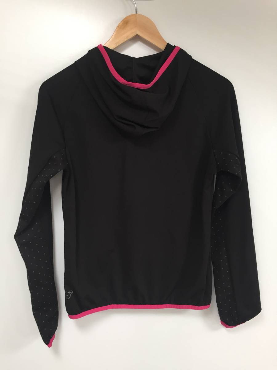  бесплатная доставка PUMA Puma Lady s Zip выше спортивная одежда черный розовый с капюшоном . размер M Parker 