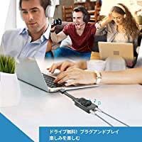 USB オーディオ 変換アダプタ Plextone 外付け サウンドカード USB 3.5mm ミニ ジャック_画像7