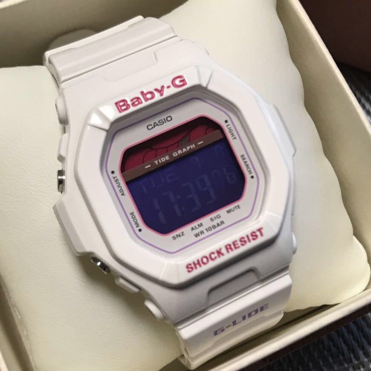 Paypayフリマ Baby G レディース ホワイト 白 タイドグラフ 電池新品 美品 サーフィン Paypayフリマ Baby G レディース ホワイト 白 タイドグラフ 電池新品 美品 サーフィン