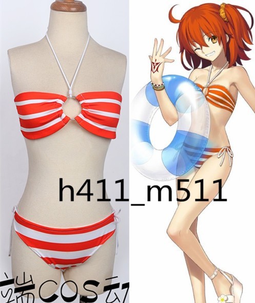 【全品送料無料】 豪華修正版 実物撮影 高品質 cos7116工場直販 コスプレ衣装+首輪.(輪になった) 全セット 水着 藤丸立香 女主人公ぐだ子 Order Fate/Grand コスプレ衣装