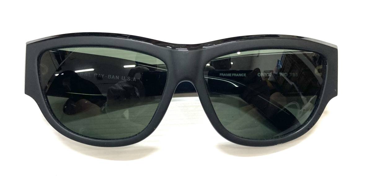 USA製 Ray Ban サングラス ONYX エボニー FLAME FRANCE W0793 黒 B＆L ボシュロムの画像1