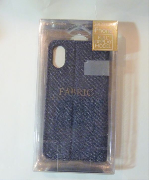 iPhone x Совместимая на ткани Flip Cover IP8-03B / Denim 848634DON330-291F