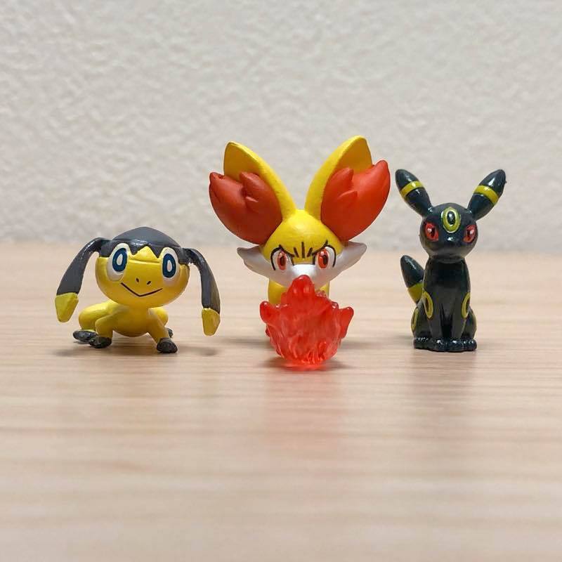 ポケモン モーションギャラリー フォッコ ゲットコレクションズ エリキテル ブラッキー 3体セット_画像1