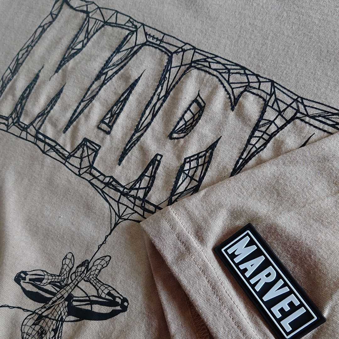 新品未使用 MARVEL スパイダーマン 半袖 Tシャツ 4L 3XL 大きいサイズ 立体 刺繍 オーバーサイズ ビッグシルエット ボックスロゴ_画像3