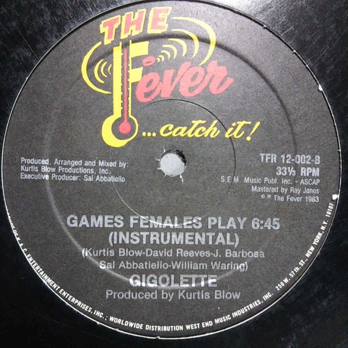GIGOLETTE / GAMES FEMALES PLAY /ELECTRO/エレクトロ/SWEET G,GAMES PEOPLE PLAY アンサー ISAAC HAYES,IKE'S MOOD ネタ_画像2
