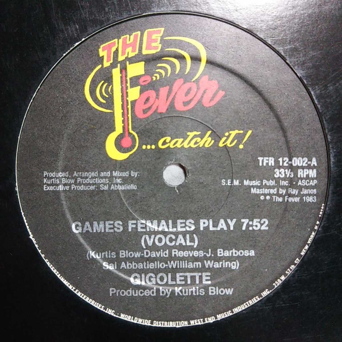 GIGOLETTE / GAMES FEMALES PLAY /ELECTRO/エレクトロ/SWEET G,GAMES PEOPLE PLAY アンサー ISAAC HAYES,IKE'S MOOD ネタ_画像1