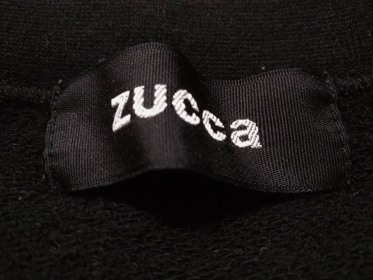  Zucca ZUCCa вырез лодочкой футболка чёрный черный M relief вышивка обратная сторона ворсистый wi мужской женский мужской тренировочный свитер 