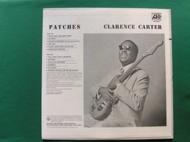 Clarence Carter/Patches プロデュース/リック・ホール、フェイム・スタジオ録音サザン・ソウル名盤レアUSオリジナル_画像2