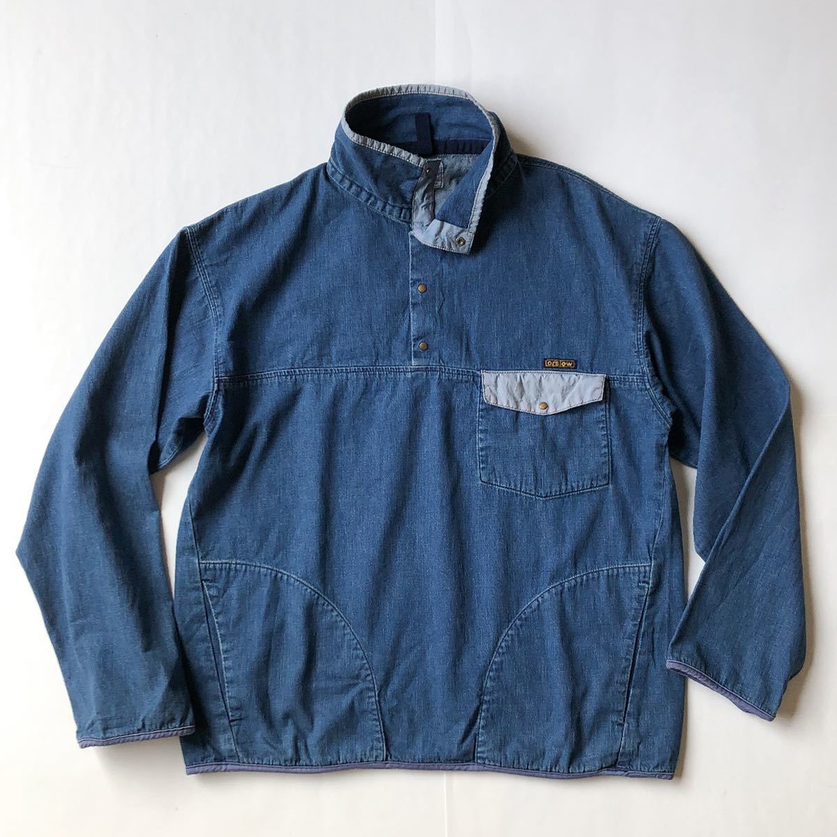 orSlow Beams 別注 デニムプルオーバー スナップボタン ブルゾン ジャケット オアスロウ ビームス snap tee 90s オマージュ