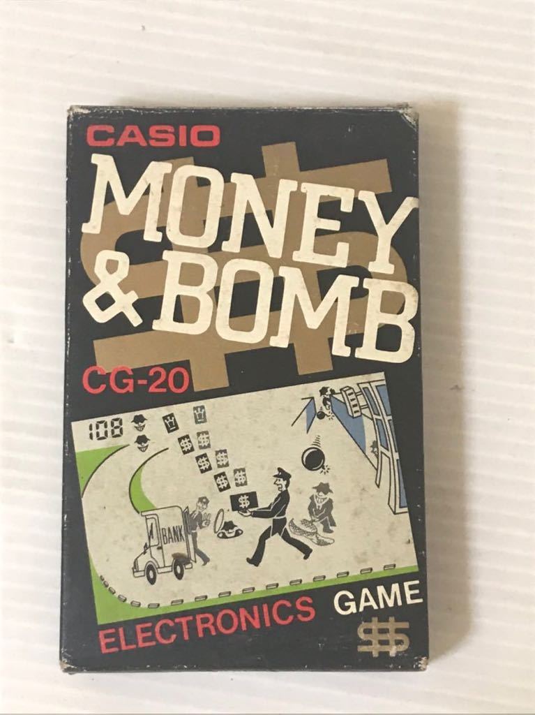 CASIO ELECTRONICS GAME MONEY&BOMB Showa Retro solar power that time thing unused ②