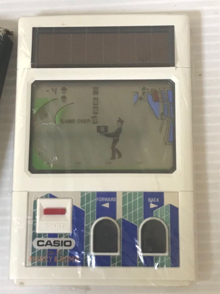 CASIO ELECTRONICS GAME MONEY&BOMB Showa Retro solar power that time thing unused ②