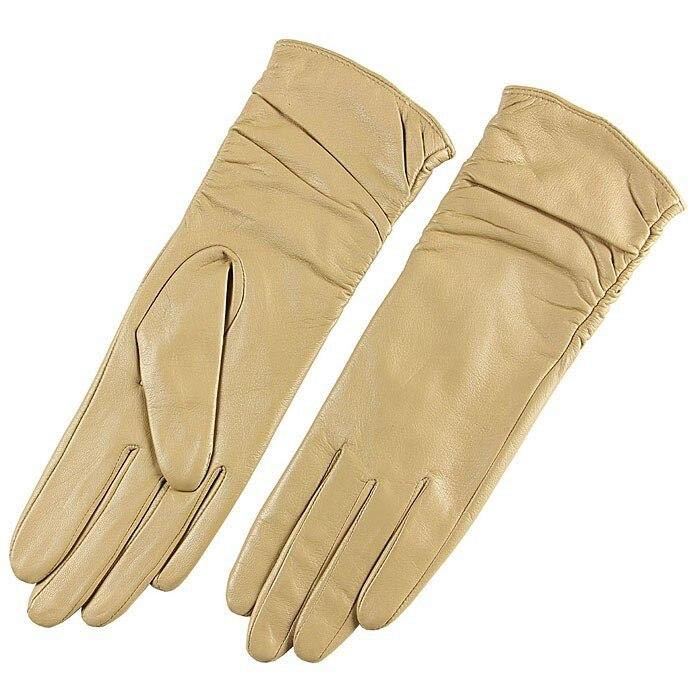  new goods * high class book@ leather gloves glove lady's driving sheep leather ram leather M beige 