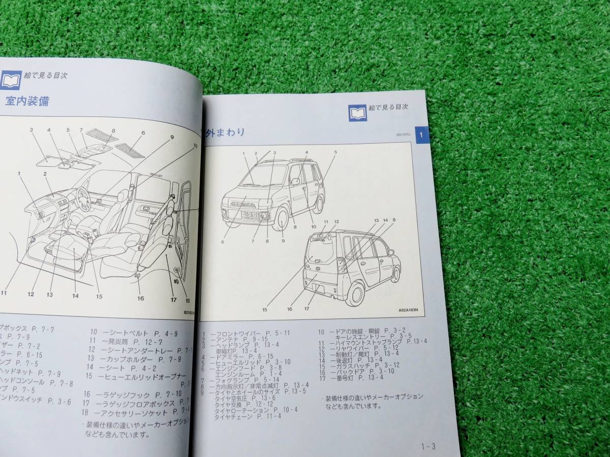  Mitsubishi H42A Toppo BJ owner manual Heisei era 11 year 1 month 1999 year 