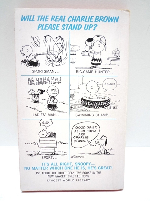 60~70*s Vintage SNOOPY Snoopy comics WHO DO YOU THINK YOU ARE,CHARLIE BROWN? 128 page rank USA made britain chronicle BOOK interior 