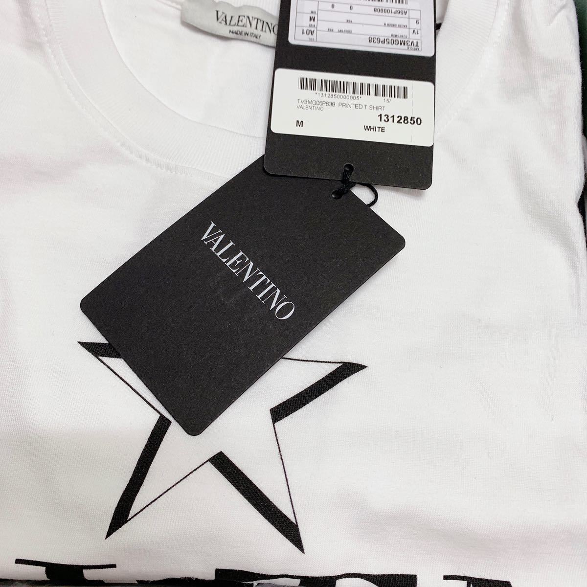 VALENTINO ヴァレンティノ VLTNSTAR コットンTシャツ 半袖 白