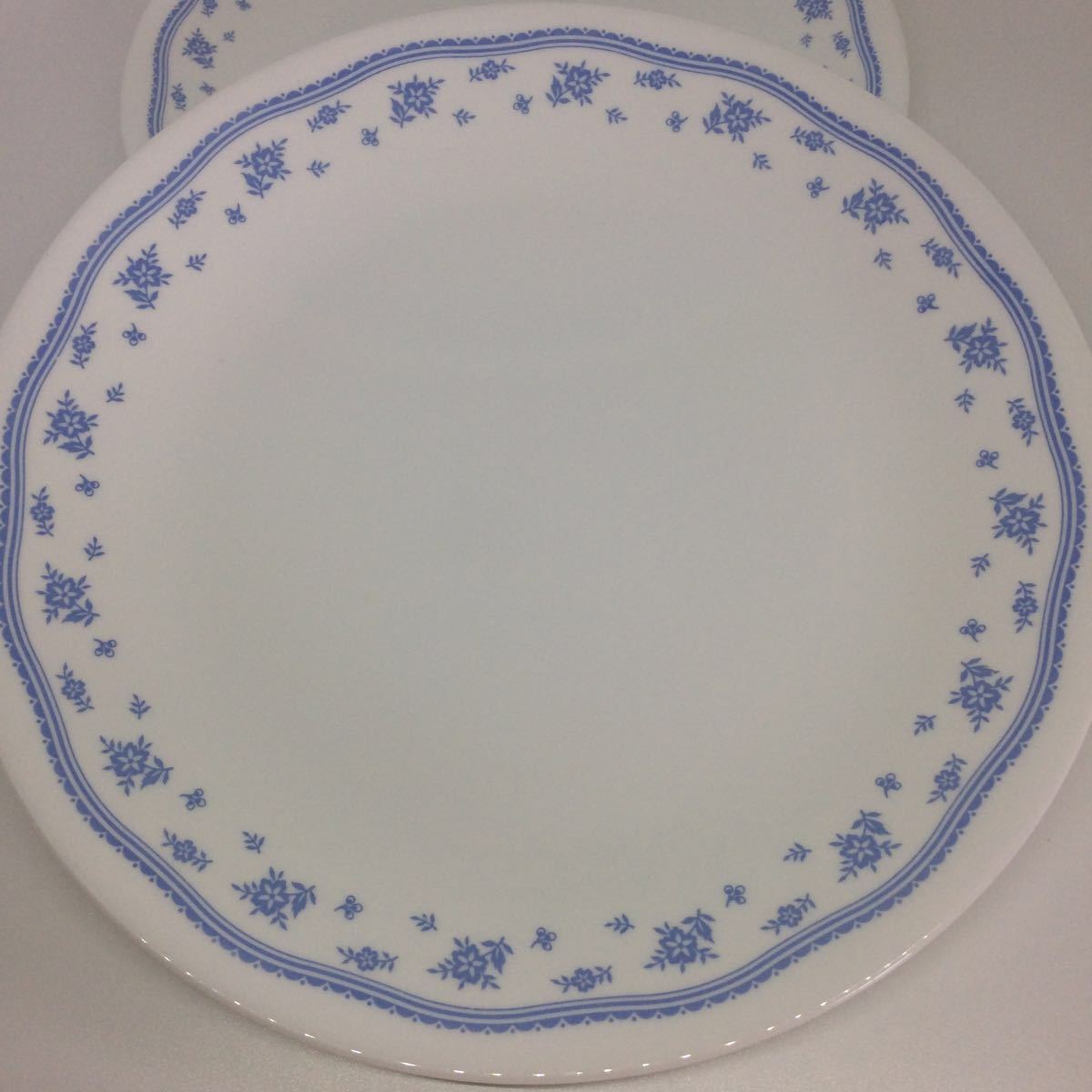 ◆コレール◆Corelle【ブルーの小花柄プレート皿 2枚】CORNING by USA コーニング_画像3