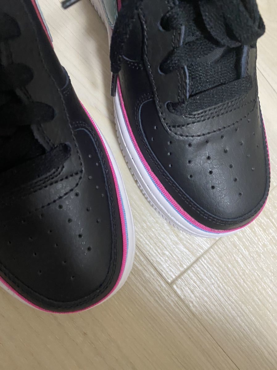 超レア!ナイキエアフォース1 アメリカ限定カラー23.5スニーカー黒ピンク水色NIKE ダッドスニーカーバレンシアガ gzerosolucoes.com.br