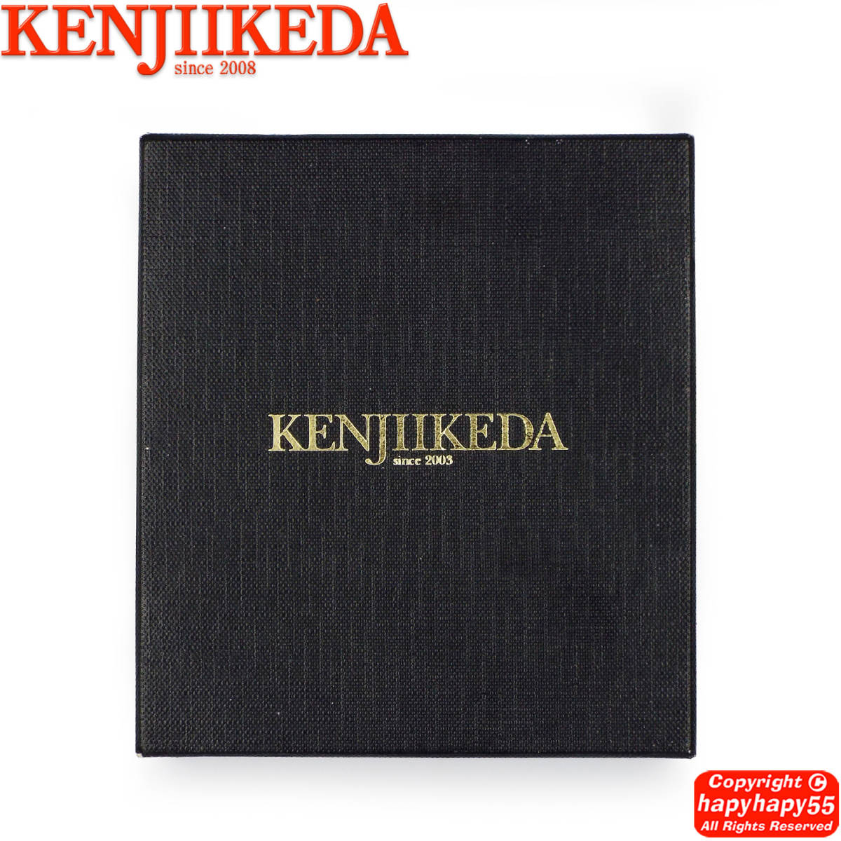 美品■KENJIIKEDA（ケンジイケダ） スタッズ レザー コインケース 小銭入◆ブラウンｘゴールド 革 名刺入 カードケース_画像10
