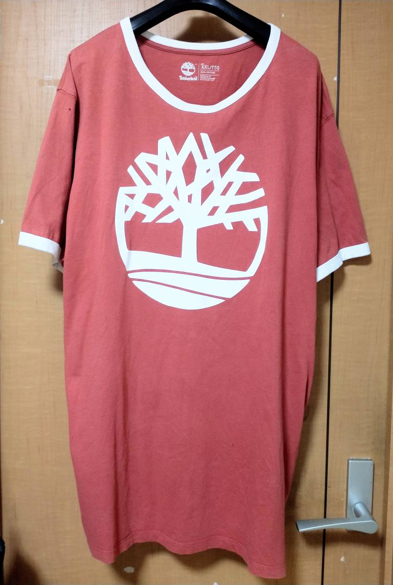 Timberland ビッグロゴ ビッグサイズ Tシャツ XXL カットソー トップス デカロゴ ティンバーランド