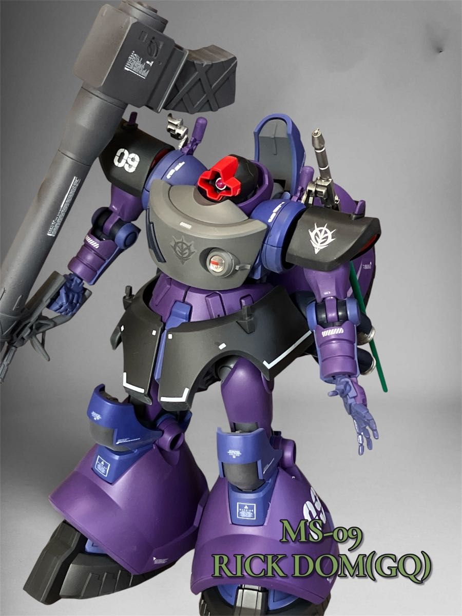 (B) ガンプラ HG リック・ドム(GQ) 塗装済完成品 HGリックドムGQ 塗装済み完成品 - メルカリ