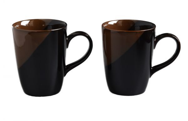 メトロポリタン ジャパニズム 茶色のななめがけ天目 たっぷり マグカップ トールマグカップ 350ｃｃ 1個　METO-BR-MU_1個です。
